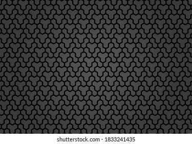 Geometric abstract vector hexagonal background. Geometric modern dark ornament. Seamless dark modern pattern