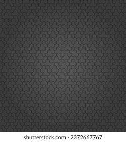 Geometric abstract vector hexagonal seamless dark background. Geometric modern ornament. Seamless modern pattern