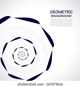 Geometric  abstract. Vector illustration for your business presentations. EPS10.