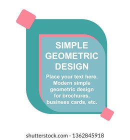 Geometric abstract vector layout background headline.