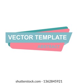 Geometric abstract vector layout background headline.