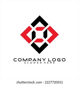 Geometric abstract vector logo design.