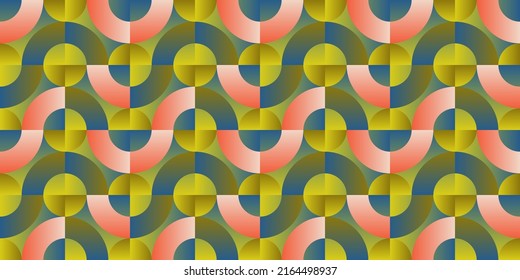 Geometric abstract vector pattern artwork made with various geometry shapes and elements. Digital graphics design for poster, cover, art, presentation, prints, fabric, wallpaper and etc.
