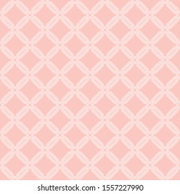 Geometric abstract vector pattern. Geometric modern ornament. Seamless modern pink and white background