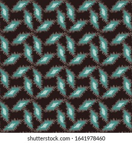 geometric abstract vector pattern with teal rough edged shapes on a dark background