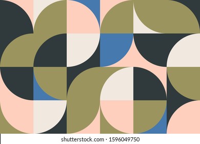 Geometric abstract vector simple elements made with a beautiful color palette. Geometrical pattern composition background, ready to use in web design, business card, invitation, poster, fashion print.