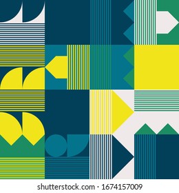 Geometric abstract vector simple elements made with a beautiful color palette. Geometrical pattern composition background, ready to use in web design, business card, invitation, poster, fashion print.