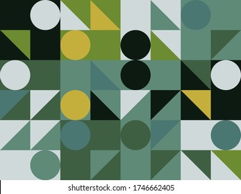 Geometric abstract vector simple elements made with a beautiful color palette. Geometrical pattern composition background, ready to use in web design, business card, invitation, poster, fashion print.
