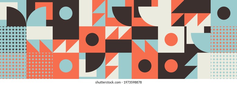 Geometric abstract vector simple elements made with a beautiful color palette. Geometrical pattern composition background, ready to use in web design, business card, invitation, poster, fashion print.