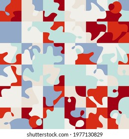 Geometric abstract vector simple elements made with a beautiful color palette. Geometrical pattern composition background, ready to use in web design, business card, invitation, poster, fashion print.