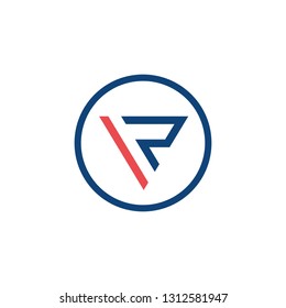 geometric and abstract vr logo design