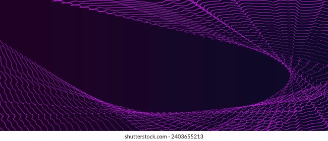 Geometric Abstract Wave Background. Tech background
