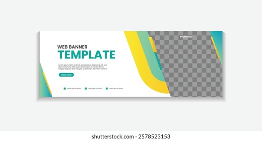 Geometric Abstract Web banner design background or header Templates