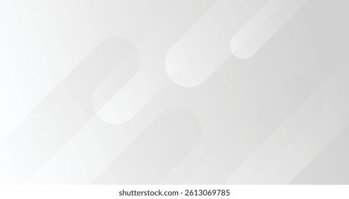 Geometric abstract white background design vector.