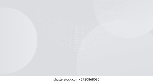 Geometrisches abstraktes weißes Hintergrund mit Linien Effekt Dekoration Design Element Kreise Stil modern