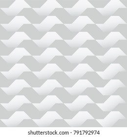 Geometric abstract white background. Sao Paulo seamless pattern vector.