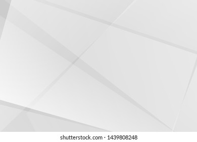 Geometric abstract white and grey on light silver background modern design. Vector illustration EPS 10.