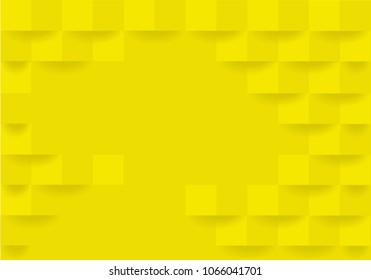 Geometric abstract yellow background design. yellow square geometric texture background Can be adapt to Brochure, Annual Report, Magazine, Poster, Corporate Presentation, Portfolio, Flyer, Banner, Web