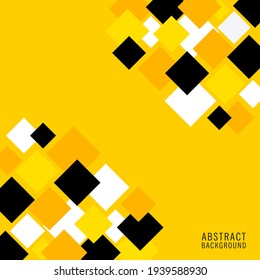 geometric abstract yellow background with square shape