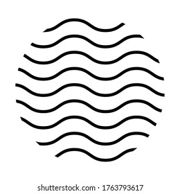 geometric and abstract zig zag circle design, shape figure Vector illustration