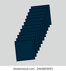 geometric abstraction in 3D style on a gray background