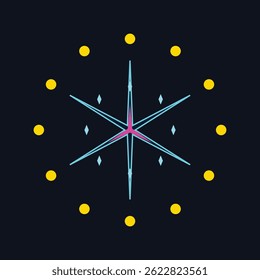 Geometric Abstraction of Atomic Structure with Orbitals and Glowing Nucleus - Powered by Shutterstock - Get 15% off with code: PIKWIZARD15