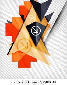 Geometric abstraction business poster. For banners, business backgrounds, presentations Geometric abstraction business poster. For banners, business backgrounds, presentations
