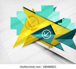 Geometric abstraction business poster. For banners, business backgrounds, presentations