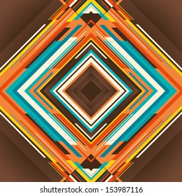 Geometric abstraction in color. Vector illustration.