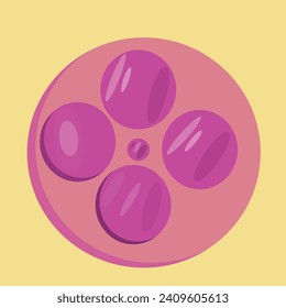 geometric abstraction in light pink tones on a light background