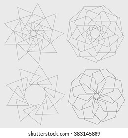 geometric abstraction, mandala