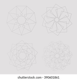 geometric abstraction, mandala
