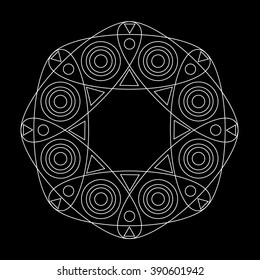 geometric abstraction, mandala