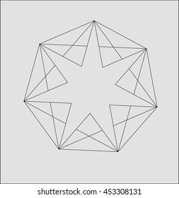 geometric abstraction, mandala