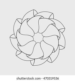 geometric abstraction, mandala