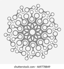 geometric abstraction, mandala metaball