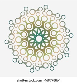 geometric abstraction, mandala metaball