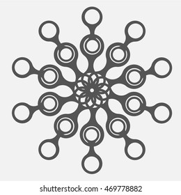 geometric abstraction, mandala metaball