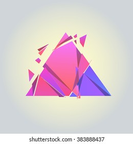 Geometric abstraction on a white background