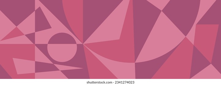 Geometric abstraction. A pattern of geometric shapes. Abstract background for creative interior design, murals, prints, covers, banners and creative ideas