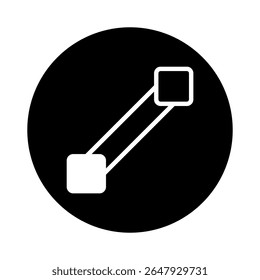 Abstração geométrica representando conexão e ligação enfatizando simplicidade no design destacando elegância minimalista com apelo visual moderno
