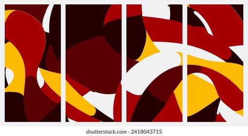 diseño de forma de abstracción geométrica. puede utilizarse para diversos fines. incluyendo banner, fondo, afiche, diseños de identidad, arte mural, moda, papel pintado, decorativo y más