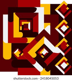 geometric abstraction shape design. can be utilized for a variety of purposes. including for banner, background, poster, identity layouts, wall art, fashion, wallpaper, and more