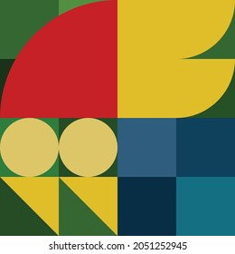 Geometric abstraction, vector graphic for background and wall art
