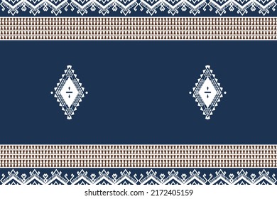 Geometric African American oriental tranditional vector illustrations. Embroidery style. Ikat tribal Indian seamless pattern. Ethnic Aztec fabric carpet rug ornament native boho chevron textile.