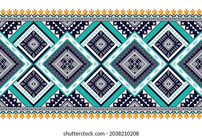 Geometric African ethnic pattern. Aztec fabric carpet mandala ornament boho chevron textile decoration wallpaper. Tribal turkey Indian traditional embroidery oriental vector illustrations background.