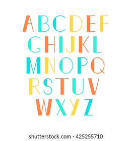 Geometric alphabet. Vector set. EPS 8.