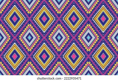 Geometric American oriental vector illustrations. Embroidery pattern, design for fabric and printing business.