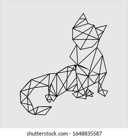 Geometric Animal Illustration Modern Colour Stock Vector (Royalty Free ...
