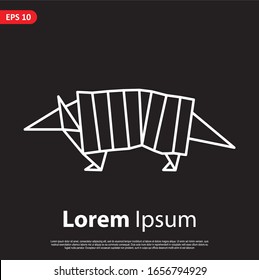 Geometric Animal logo. simple and modern icon, template design. Easy to edit and customize
